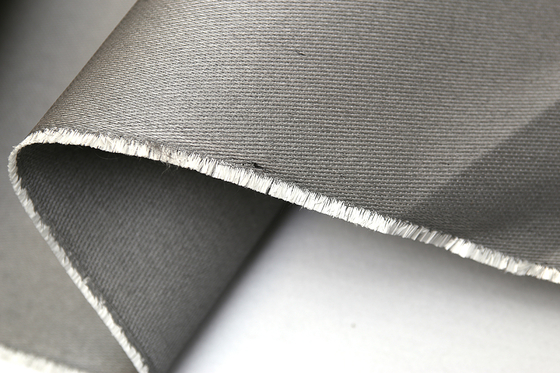 750C Stainless Steel Wire Reinforced Silicone Fiberglass Fabric For Fire Curtain