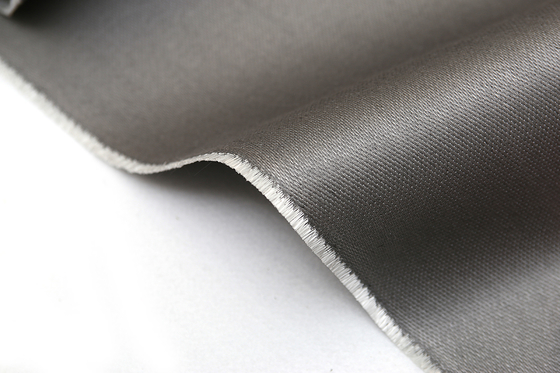 750C Stainless Steel Wire Reinforced Silicone Fiberglass Fabric For Fire Curtain