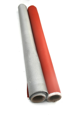 Stainless Steel Wire M850 1-Side 120gsm Grey Silicone Coating That Used For Removale Jacket And Smoke Curtain