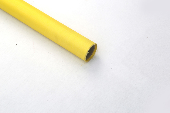 Heat Resistant Yellow Silicone-Coated Glass Fabric, Width 0.5m-2m, Thermal Insulation