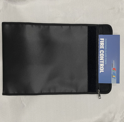 Colored Silicone Coated Fireproof File Bag Storage For Documents, Passport
