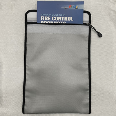 Double Layer Fireproof File Bag Waterproof Home Office Travel Safe Bag With Lock