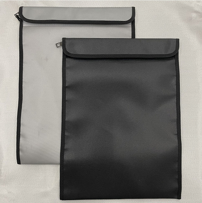 Hook And Loop Open Fireproof Envelope For Cash / Documents / Passport