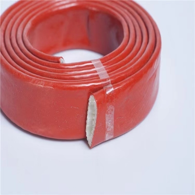 High Temperature Silicone Rubber Fiberglass Sleeving For Cables Wires