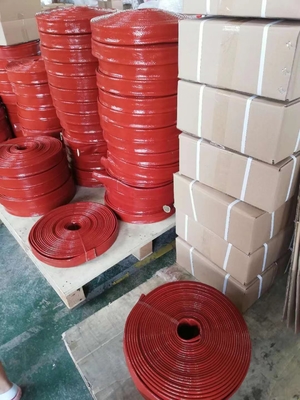 High Temperature Silicone Rubber Fiberglass Sleeving For Cables Wires