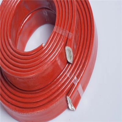 Pipe Protection Silicone Rubber Coated Fiberglass Sleeve For Automobile And Electrical