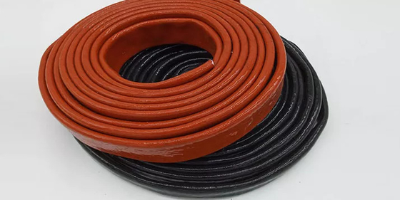 6mm Silicone Rubber Fiberglass Sleeving Fireproof For Heat Resistance