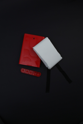 Plastic Injection Molded Box Square Red PVC Plastic Profile For Fire Blanket