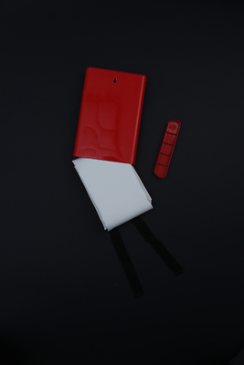 Plastic Injection Molded Box Square Red PVC Plastic Profile For Fire Blanket
