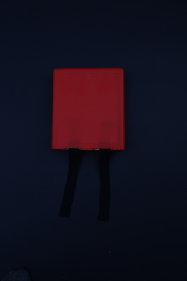 Plastic Injection Molded Box Square Red PVC Plastic Profile For Fire Blanket