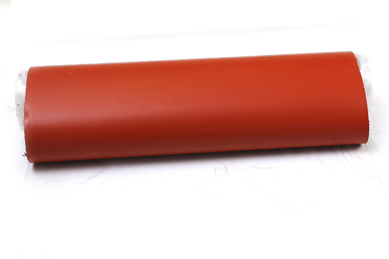 Red Silicone Rubber Coated Fiberglass Fabric With Heat Resistance