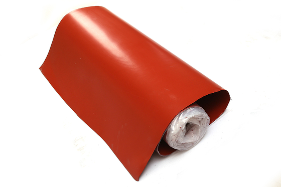 Single Sides Silicone Coated Fiber Glass Fabric Electric Insulation Anti Corrosion