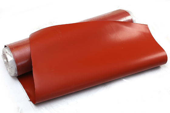 Single Sides Silicone Coated Fiber Glass Fabric Electric Insulation Anti Corrosion