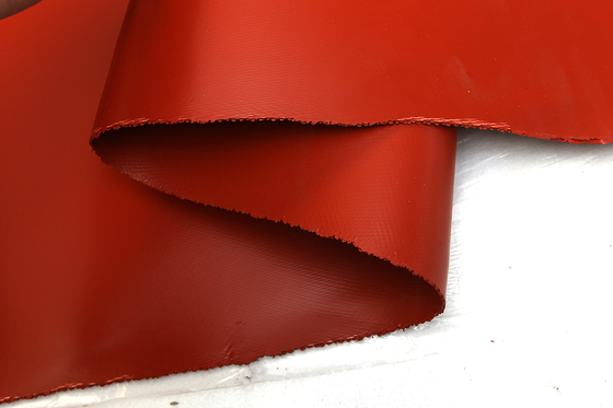 Single Sides Silicone Coated Fiber Glass Fabric Electric Insulation Anti Corrosion