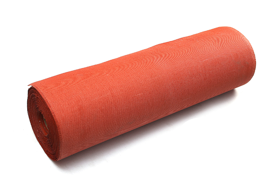 Red Silicone Coated Fiberglass Cloth For Expansion Joint Fireproof Fabric Roll