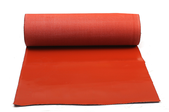 Non Flammable Silicone Coated Fiberglass Cloth Red