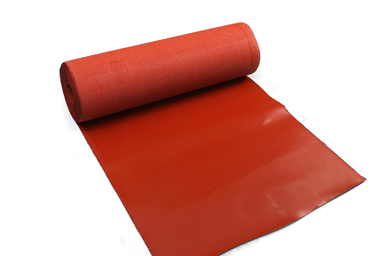 Non Flammable Silicone Coated Fiberglass Cloth Red