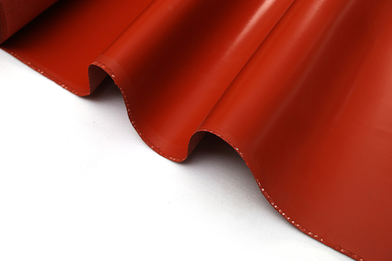 Non Flammable Silicone Coated Fiberglass Cloth Red