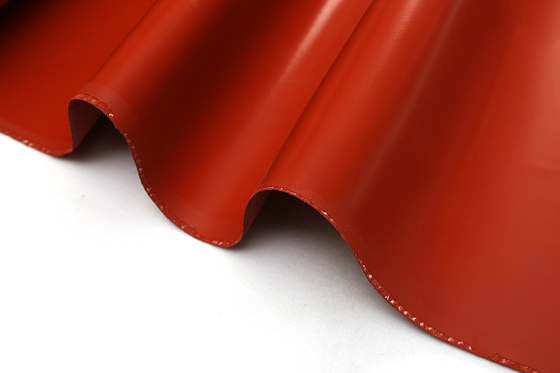 Non Flammable Silicone Coated Fiberglass Cloth Red