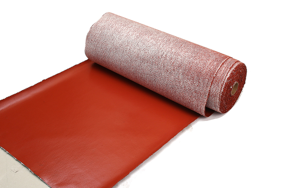 Non Flammable Silicone Coated Fiberglass Cloth Red