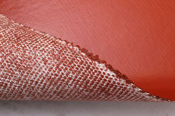 Fireproof Silicone Rubber Coated Fiberglass Cloth 260 Degree Working Temperature