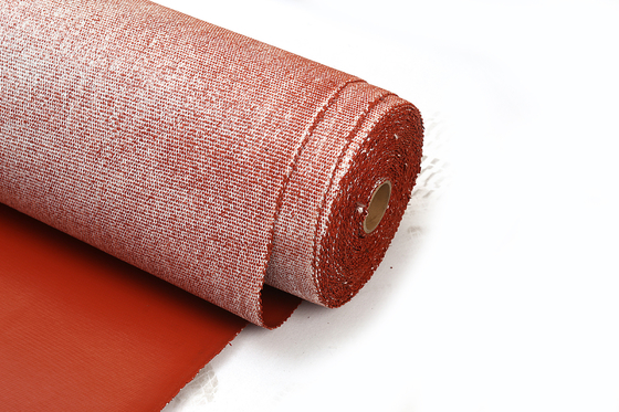 Fireproof Silicone Rubber Coated Fiberglass Cloth 260 Degree Working Temperature