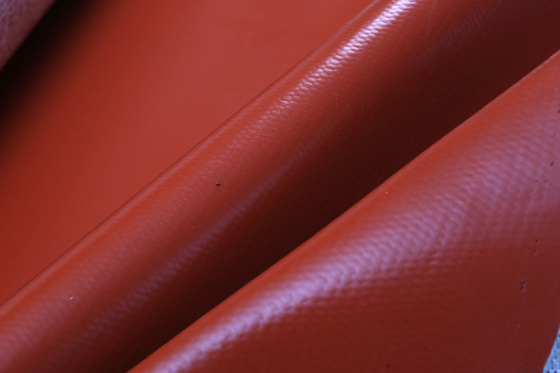 Industrial Smooth Silicone Fiberglass Cloth Soft High Temperature Resistance